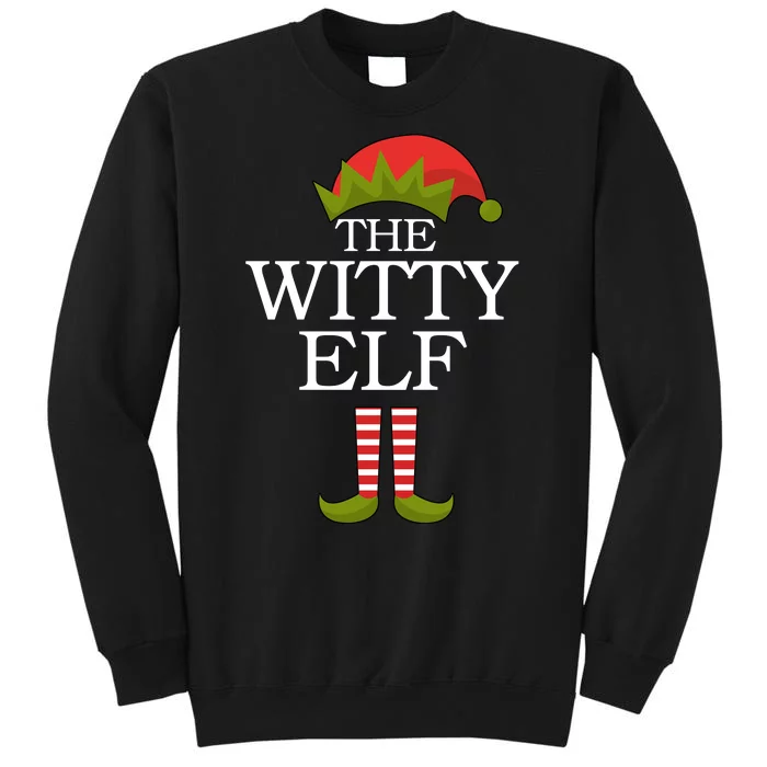 The Witty Elf Matching Christmas Tall Sweatshirt