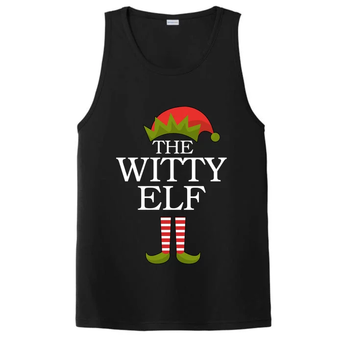 The Witty Elf Matching Christmas Performance Tank