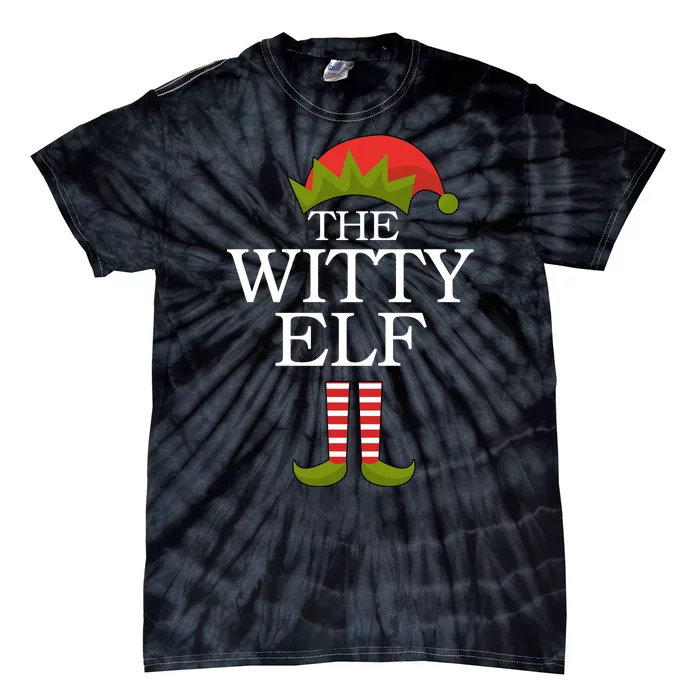 The Witty Elf Matching Christmas Tie-Dye T-Shirt