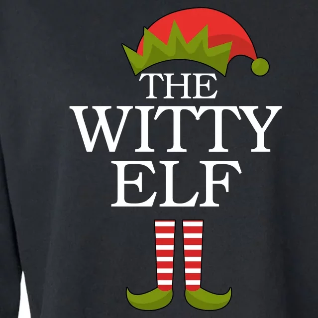 The Witty Elf Matching Christmas Cropped Pullover Crew