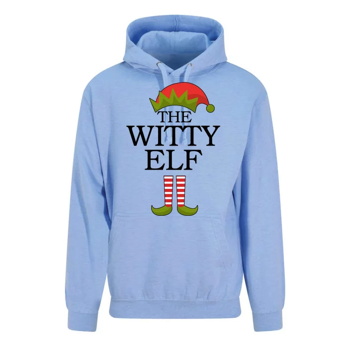 The Witty Elf Matching Christmas Unisex Surf Hoodie