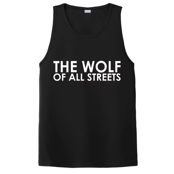 The Wolf of All Streets Classic Logo Performance Tank