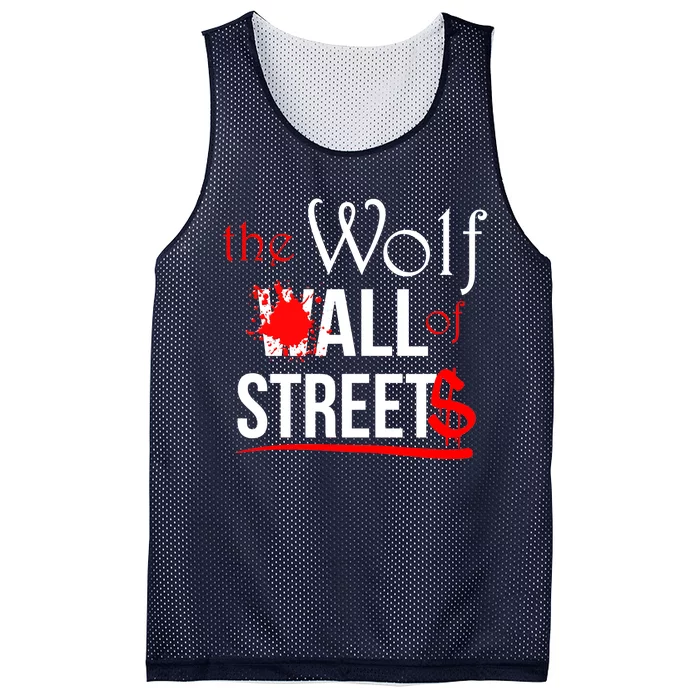 The Wolf of All Streets Wall Street Mesh Reversible Basketball Jersey Tank