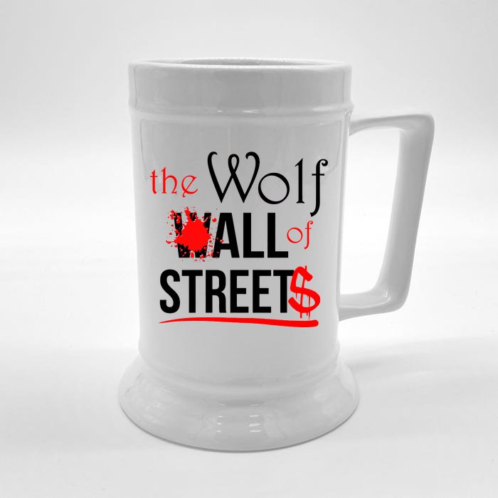 The Wolf of All Streets Wall Street Front & Back Beer Stein