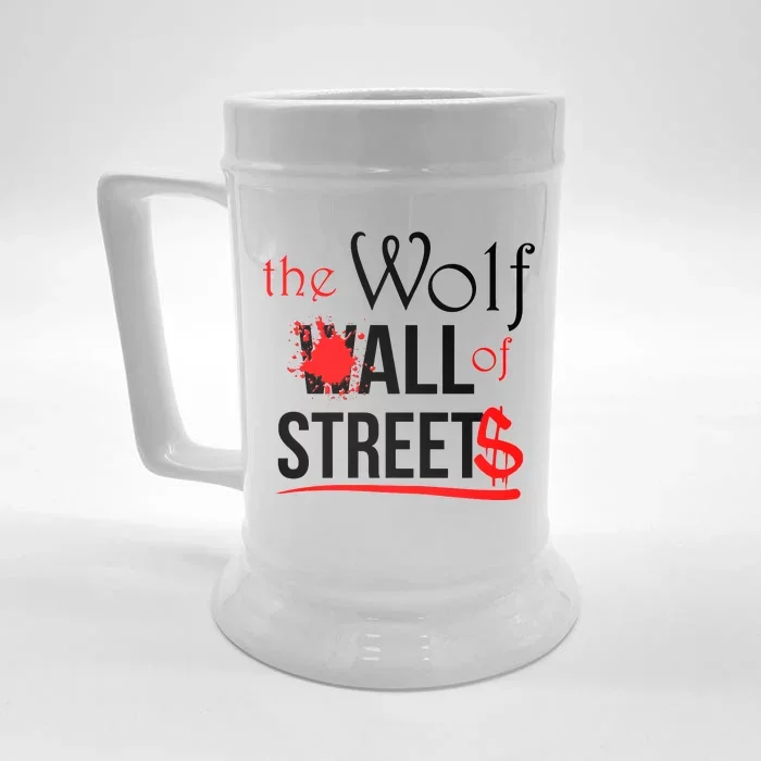 The Wolf of All Streets Wall Street Front & Back Beer Stein