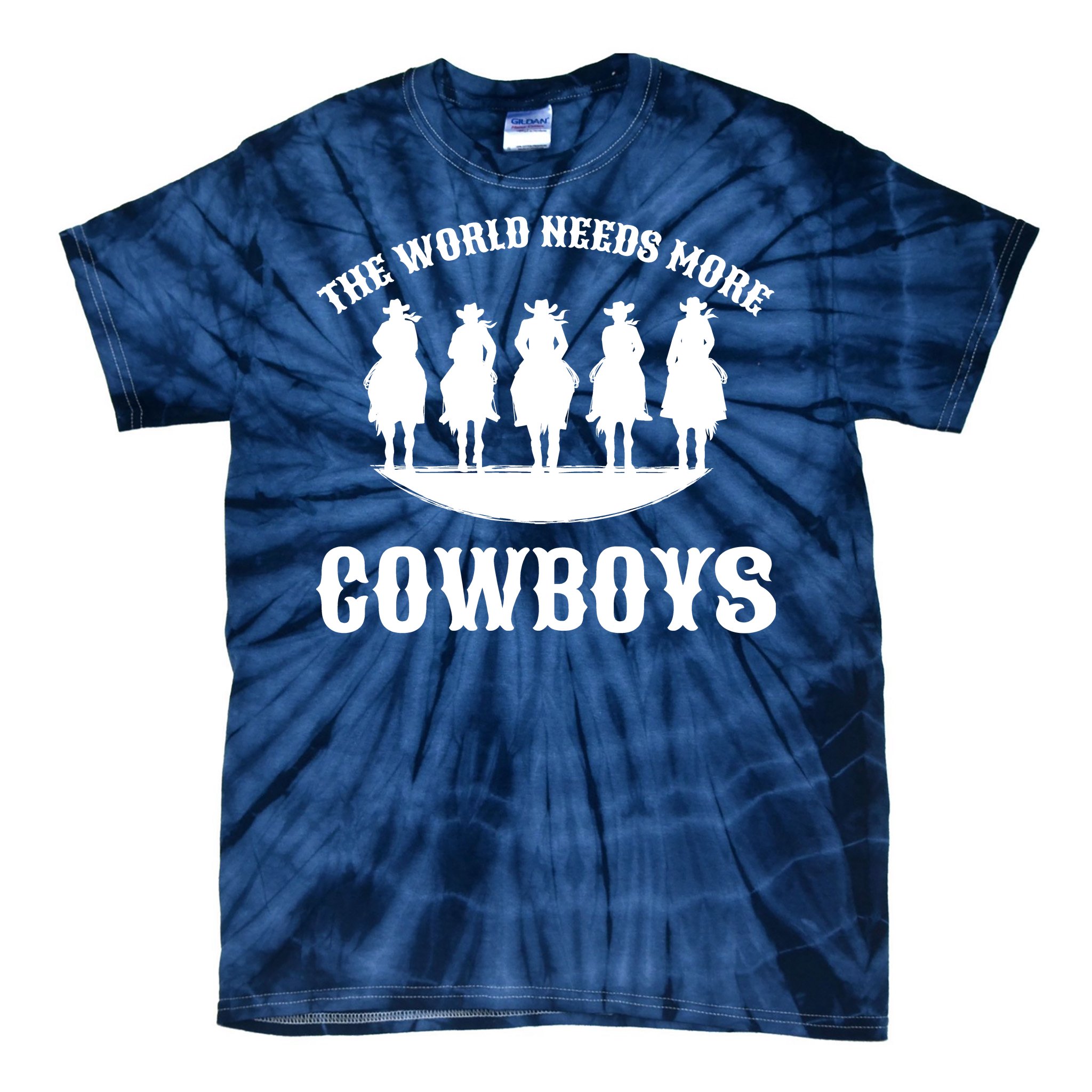 The World Needs More Cowboys t-shirt in Navy 