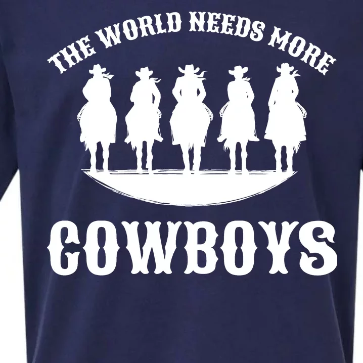 The World Needs More Cowboys Sueded Cloud Jersey T-Shirt