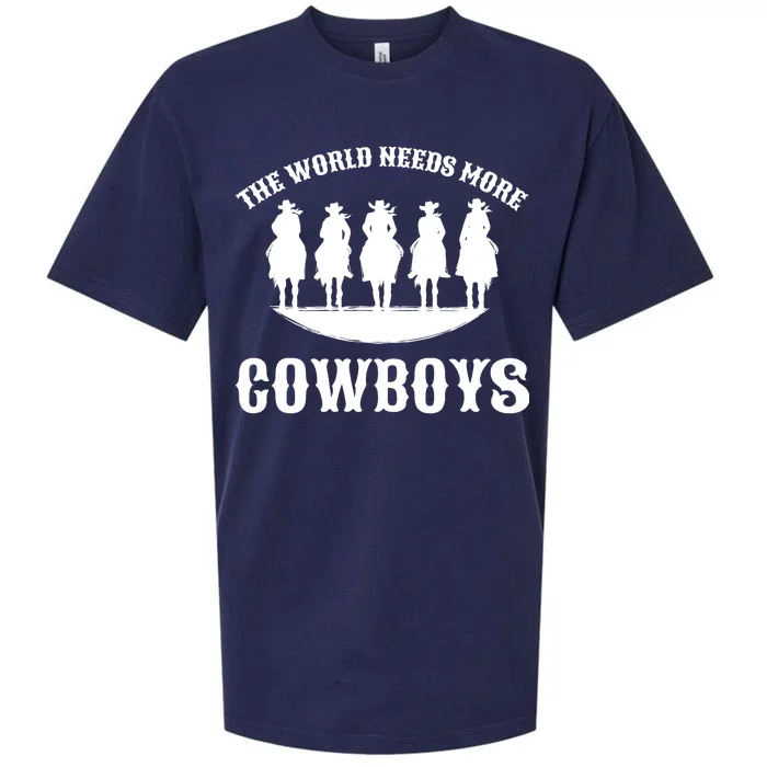 The World Needs More Cowboys Sueded Cloud Jersey T-Shirt