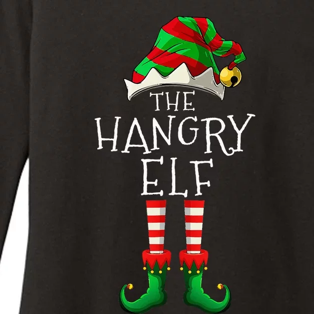 The Hangry Elf Family Matching Funny Christmas Costume Womens CVC Long Sleeve Shirt