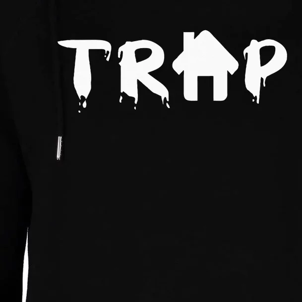 Trap House EDM Rave Festival Costume Outfit Dance Music Womens Funnel Neck Pullover Hood