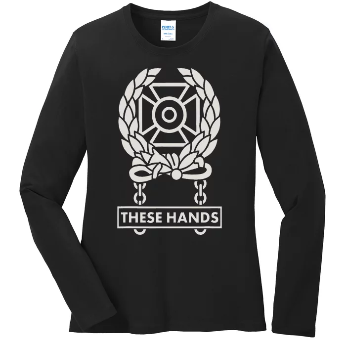 These Hands Expert Badge Ladies Long Sleeve Shirt