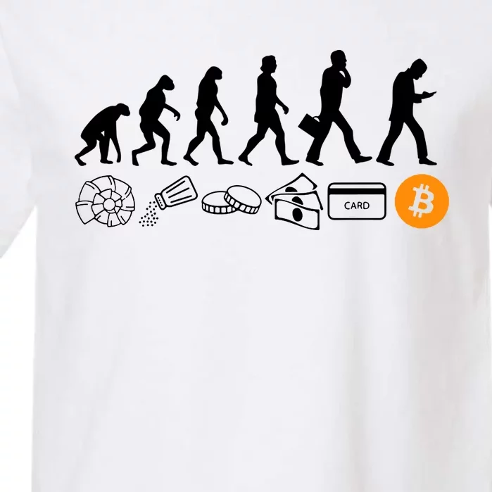 The Human Evolution Of Money Bitcoin Garment-Dyed Heavyweight T-Shirt