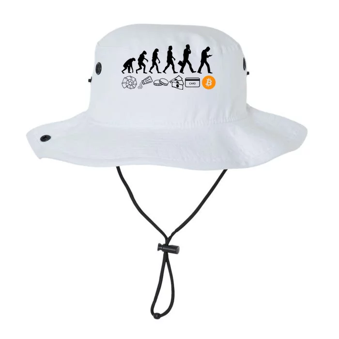 The Human Evolution Of Money Bitcoin Legacy Cool Fit Booney Bucket Hat