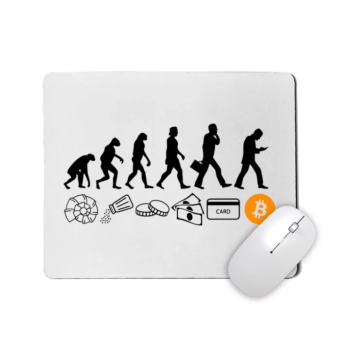 The Human Evolution Of Money Bitcoin Mousepad