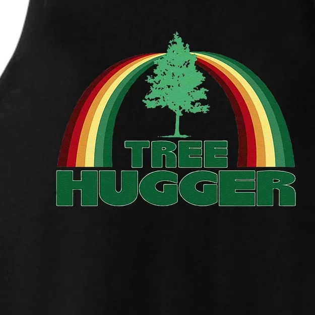 Tree Hugger Environmental Protection Earth Day Tree Ladies Tri-Blend Wicking Tank