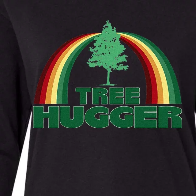 Tree Hugger Environmental Protection Earth Day Tree Womens Cotton Relaxed Long Sleeve T-Shirt