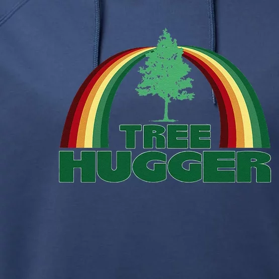 Tree Hugger Environmental Protection Earth Day Tree Performance Fleece Hoodie