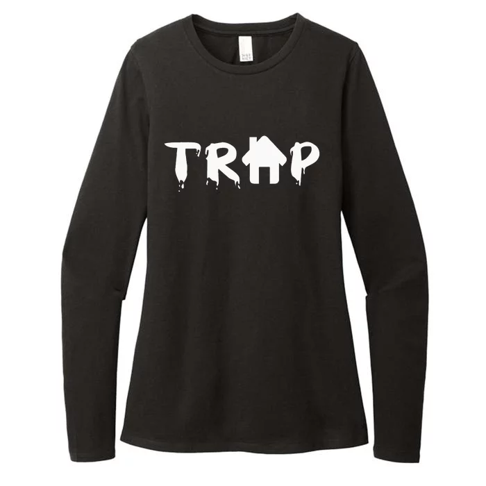 Trap House EDM Rave Festival Costume Outfit Dance Music Womens CVC Long Sleeve Shirt