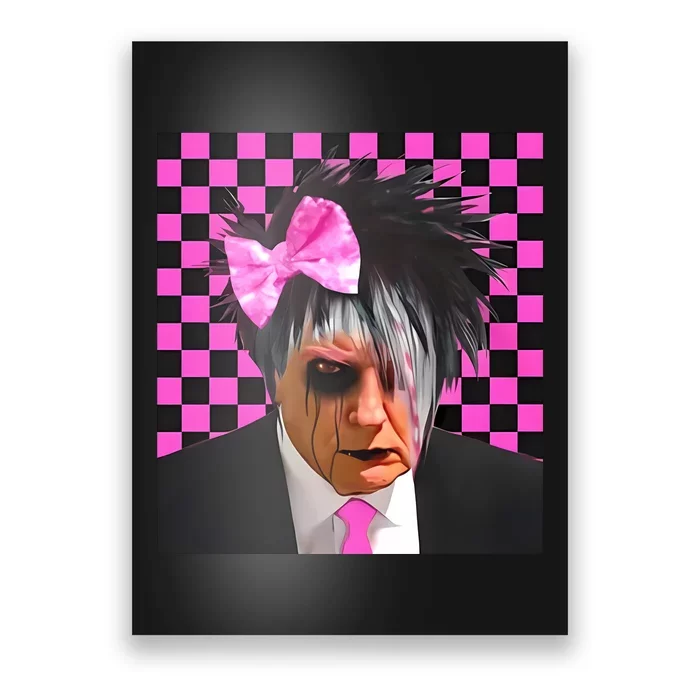 Teen Hearts Emo Trump Dump Mugshot Poster