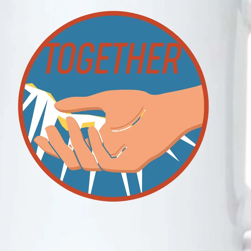 Together Hand Emblem Black Color Changing Mug