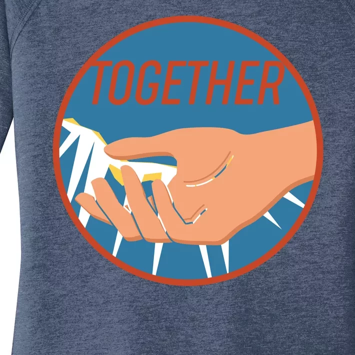 Together Hand Emblem Women's Perfect Tri Tunic Long Sleeve Shirt