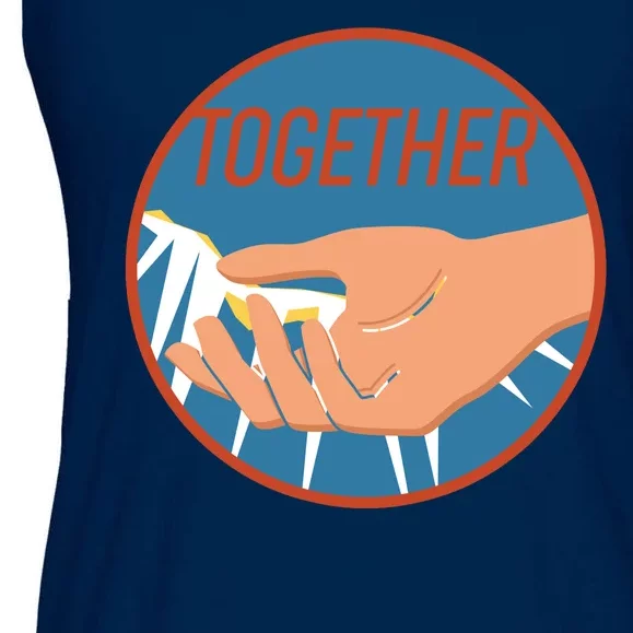 Together Hand Emblem Ladies Essential Flowy Tank