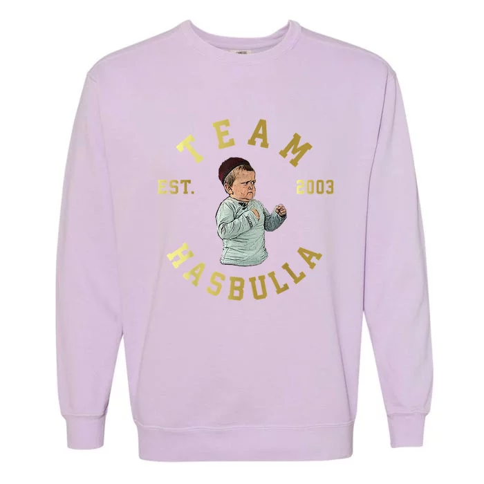 Team Hasbulla Est 2003 Meme Garment-Dyed Sweatshirt