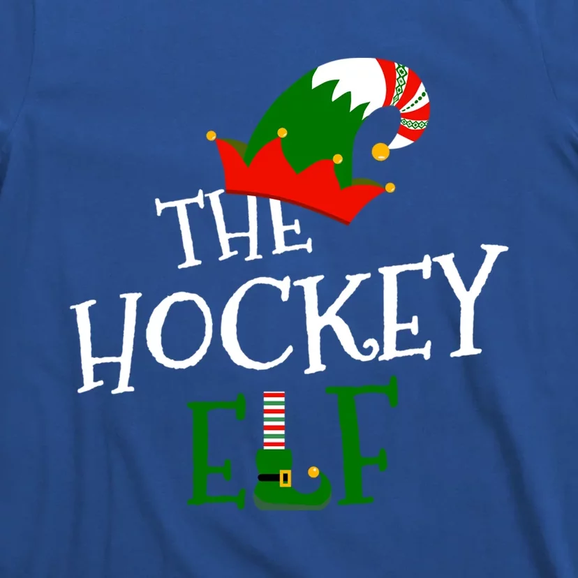 The Hockey Elf Family Matching Group Gift Christmas Costume Gift T-Shirt