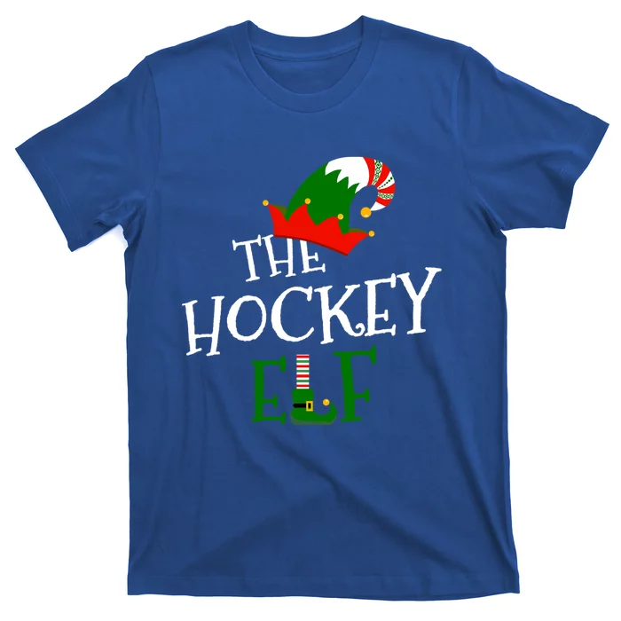 The Hockey Elf Family Matching Group Gift Christmas Costume Gift T-Shirt