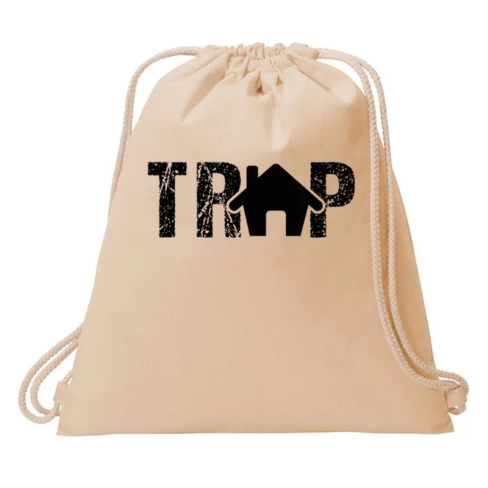 Trap House Edm Rave Outfit Dance Festival Dj Drawstring Bag