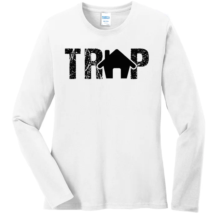 Trap House Edm Rave Outfit Dance Festival Dj Ladies Long Sleeve Shirt