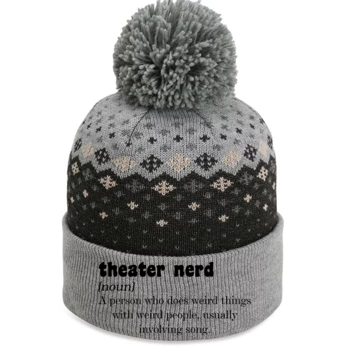 Theater Nerd The Baniff Cuffed Pom Beanie