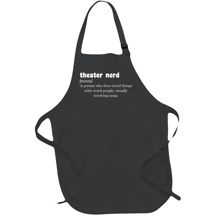 Theater Nerd Full-Length Apron With Pocket