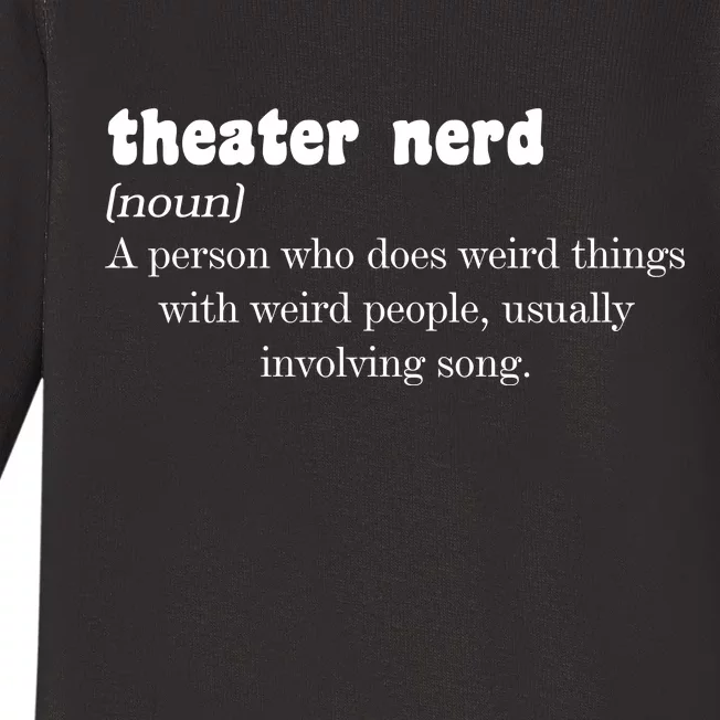 Theater Nerd Baby Long Sleeve Bodysuit