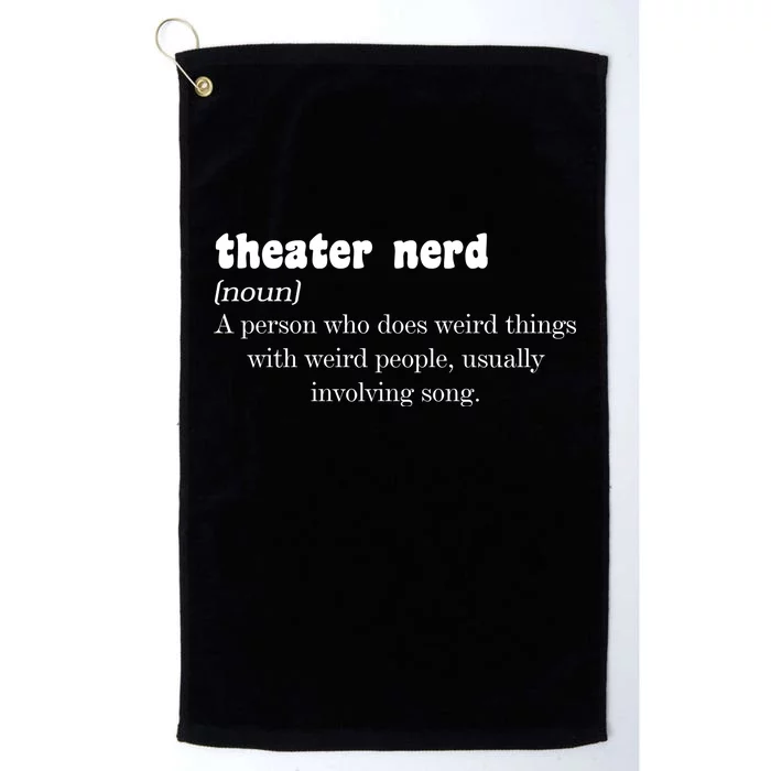 Theater Nerd Platinum Collection Golf Towel