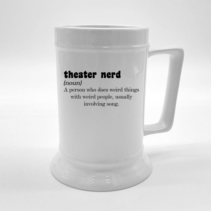 Theater Nerd Front & Back Beer Stein