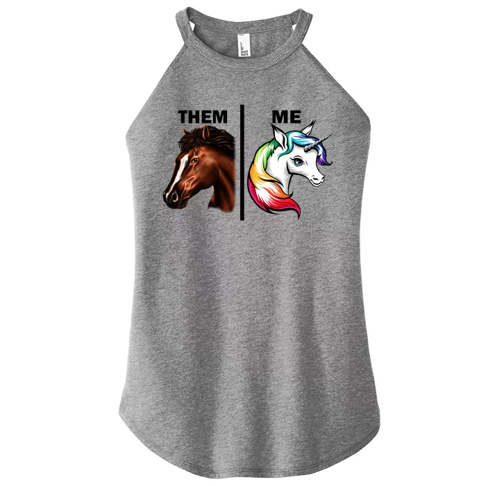 Them Horse Me Unicorn Women’s Perfect Tri Rocker Tank