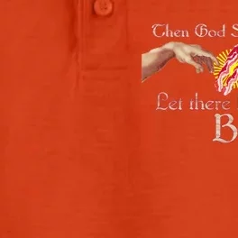 Then God Said Let There Be Bacon Dry Zone Grid Performance Polo