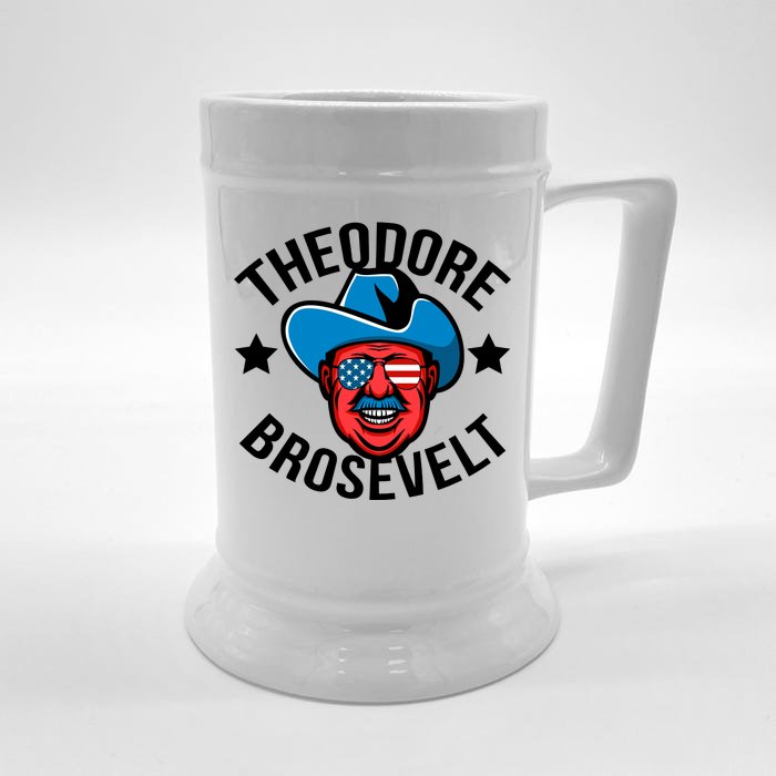 Theodore Brosevelt Front & Back Beer Stein