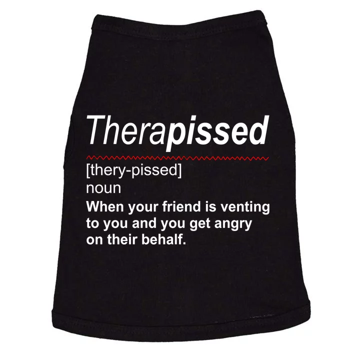 Therapissed Funny Definition Doggie Tank