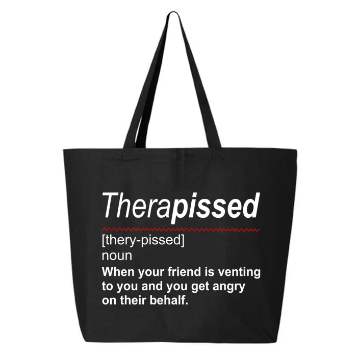 Therapissed Funny Definition 25L Jumbo Tote