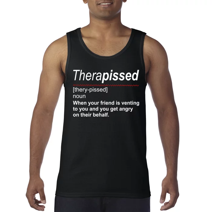 Therapissed Funny Definition Tank Top