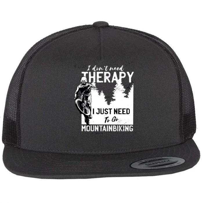 Therapy Mountain Biking Flat Bill Trucker Hat