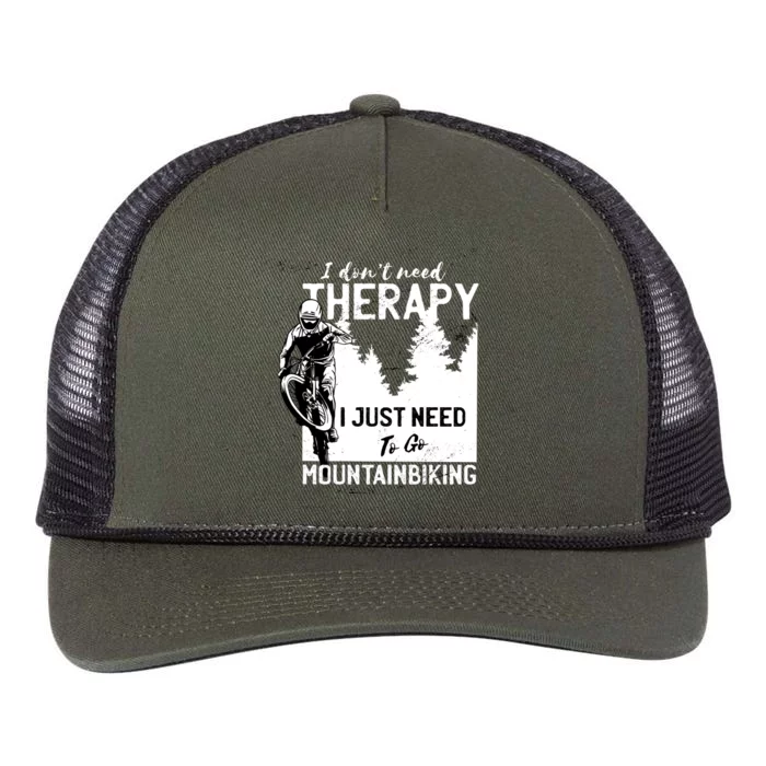 Therapy Mountain Biking Retro Rope Trucker Hat Cap