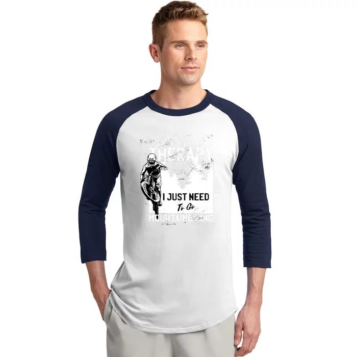 Therapy Mountain Biking Baseball Sleeve Shirt