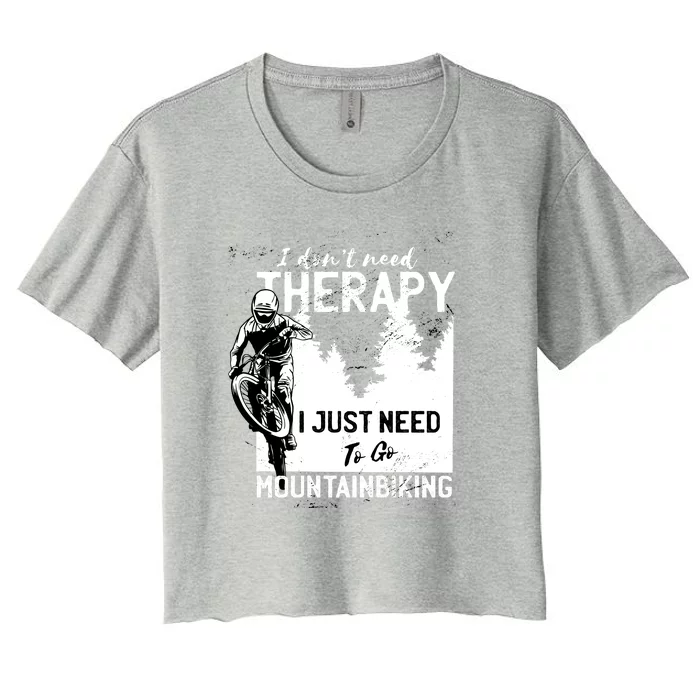 Therapy Mountain Biking Women's Crop Top Tee