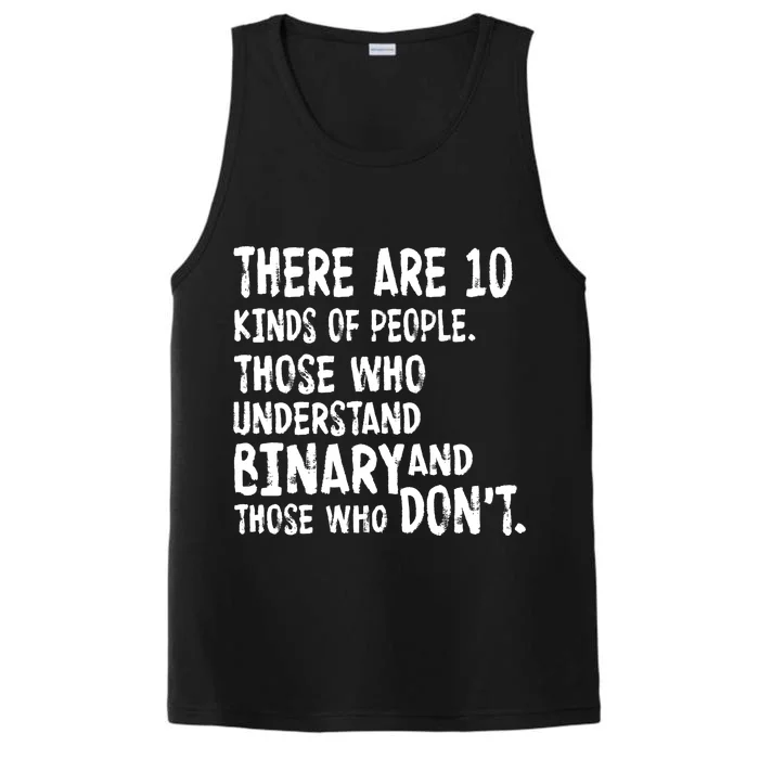 There Are 10 Kind of People Binary Performance Tank