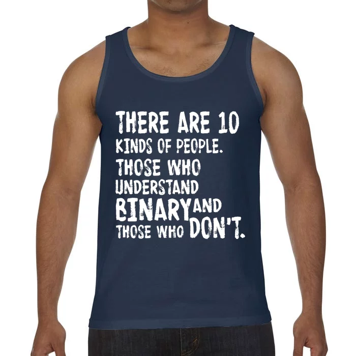 There Are 10 Kind of People Binary Comfort Colors® Tank Top