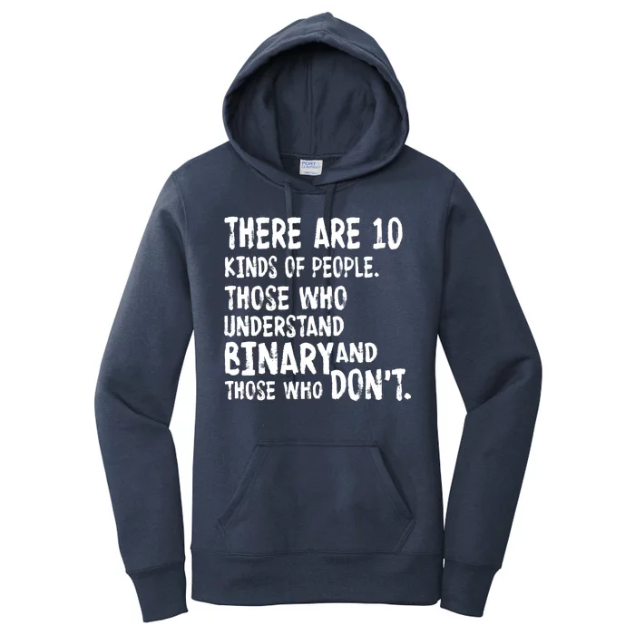 There Are 10 Kind of People Binary Women's Pullover Hoodie