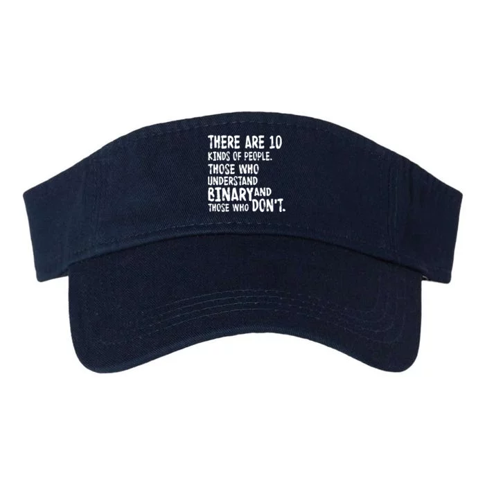 There Are 10 Kind of People Binary Valucap Bio-Washed Visor